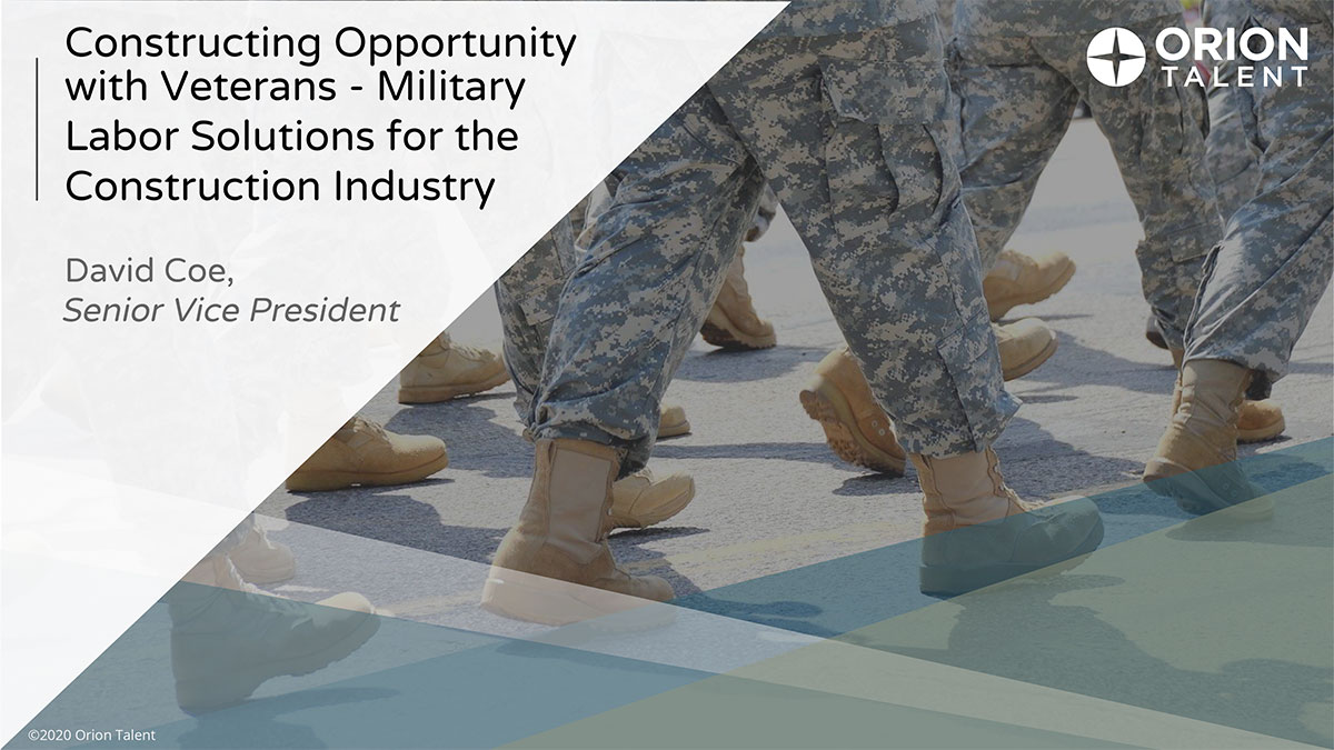 Military Labor Solutions for the Construction Industry Military Labor Solutions for the Construction Industry